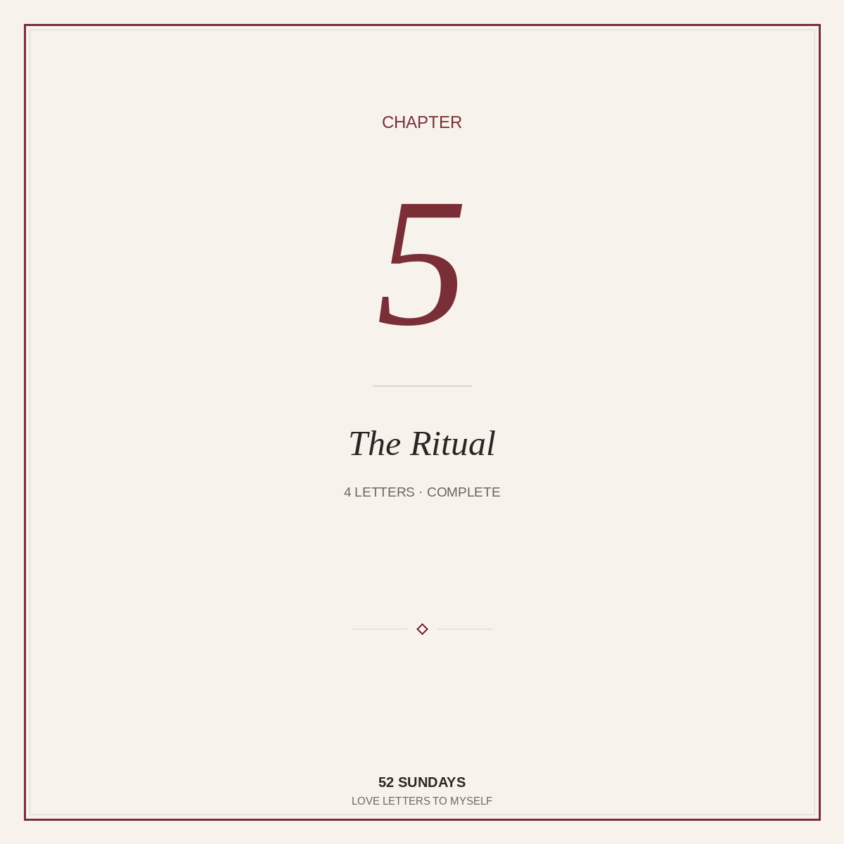 Chapter V — The Ritual, or Whatever That Bullshit Means (Full Chapter)