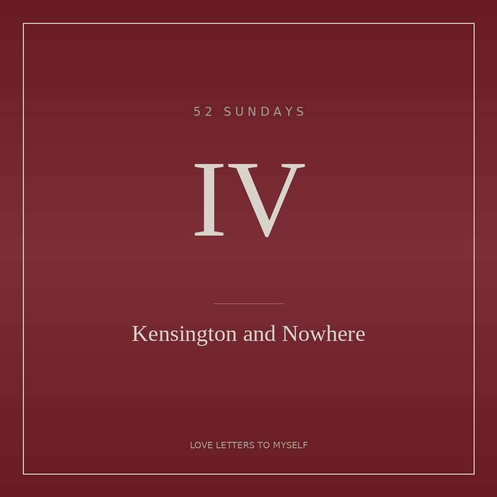 Chapter IV — Somewhere Between Kensington and Nowhere (Full Chapter)